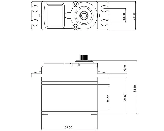 ProTek RC 100SS Standard Digital "Super Speed" Metal Gear Servo - Image 4