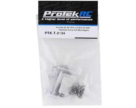 ProTek RC AE B74.1/B74.1D "Grade 5" Titanium Screw Kit (86) (Upper)